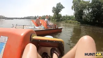 HUNT4K. Curvy sluts with juicy titted has sex with stranger inside front