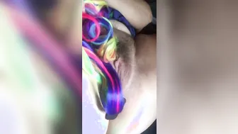 Tail Plug porn video – Rainbow Pony Horse Tail Anal Plug Mom Describes Horse Fantasy Strokes Natural Vagina to Juicy Orgas