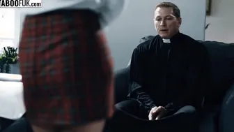 PERVERTED priest blesses pure 18 year old with his holy cum