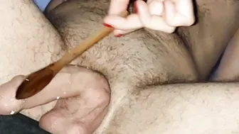 My Dear Lady Put Honey on my Hugest Penis and Gave me a Oral Sex and Incredible Sexy Hand Job