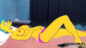 MARGE SIMPSON 2D Animated cougar Real MASTURBATE Huge ANIMATION Butt Cosplay SIMPSONS XXX SEX PORN ANIMATED