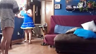 Behind the Scenes- Fiance Mardi Gras Strip and Suck