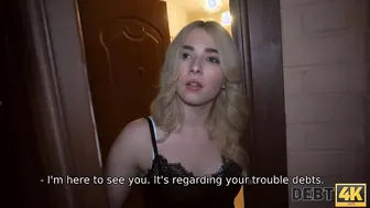 DEBT4k. Teenagers with sexual lips lets the debt collector