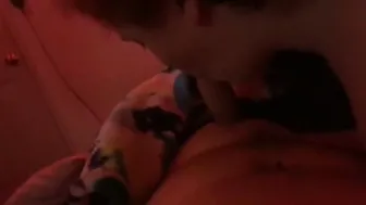Blowing Daddys Penis while my BFF and her Milf r into the other Room