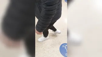 Step Milf Pulled off Pants Fucking Step Son during Quarantine on Supermarket