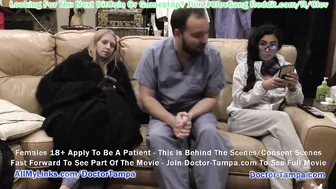 $CLOV Glove Inside As Doctor Tampa While He Examines Bratty Orphan Cheer-leader