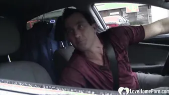 Bae barely legal rides my gigantic rough pecker