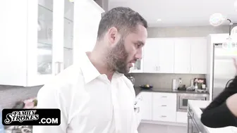 Pervert Step Niece Flashes Her Breasts and Seduces Step Uncle