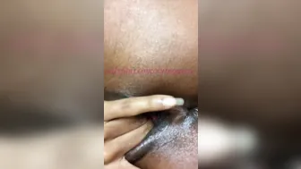 Turned On Black Fingered (close Up)