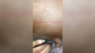 Turned On Black Fingered (close Up)