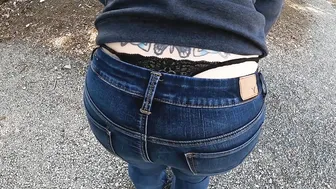 Whale Tail Gigantic Butt milf Outdoors Exhibitionist