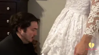 RIPPING OFF STEP SISTERS WEDDING DRESS FOR 1 LAST HARDCORE FUCKING