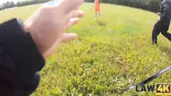LAW4k. Beauty has vagina fondled by security officer penises