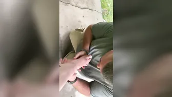 BBW Getting her Toes Worshiped