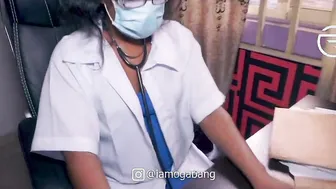Young Sexsual female medical doctor fucked college girl right inside her office