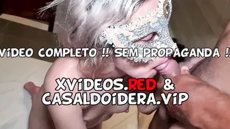 Brazilian slim blonde mom on amateur interracial three-way drink cum and gotten