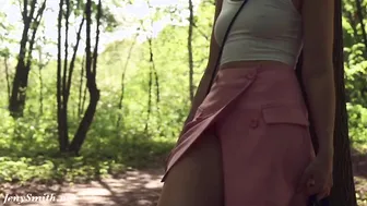 A Not Planned Date. Jeny Smith walking with stranger