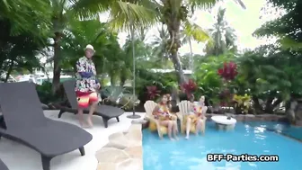 Foursome vacation on Hawaii with slutty girlfriends