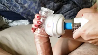 Hitachi Orgasm with Toes