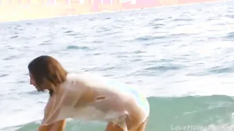 Beach Lovers Sex Day1. I Shot Porn Tape for the first Time into my Life.