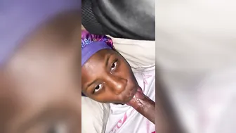 She Bombshell with a Cock inside her Mouth