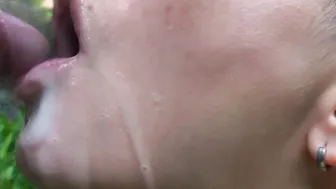 Full of Cum Mouth. Big Cummed from the Dude who Held back for a Month