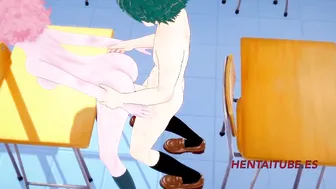 Boku no Hero Animated - Sex Party with four Boys and four Girls from Boku no