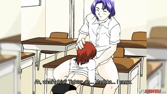 Anime Uncensored · Blonde Dyke Eats her Amateur Big Tit Friends Twat