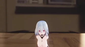 MMD Miku Toes Job