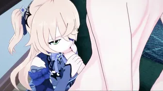 Genshin Impact - Fischl offer Fellatio then Gets Banged and Jizzed On. 3D Anime.