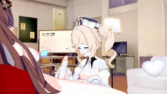 Futa Amber x Barbara[Genshin Impact] — 3D CARTOON