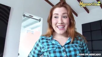 Red-Haired Teen Loves Black Dick in Her Hole & Mouth! DP Threesome!