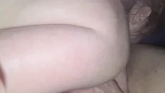 Fiance masturbating when licking my booty