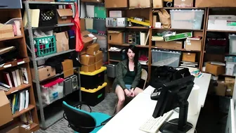 Amazing Thief Alex Harper Punished By Security Guard