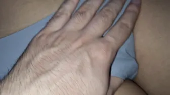 Tight Underwear Covering Bushy Snatch Flash