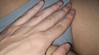 Tight Underwear Covering Bushy Snatch Flash