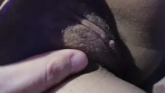 Admire my Unshaved Snatch at Night