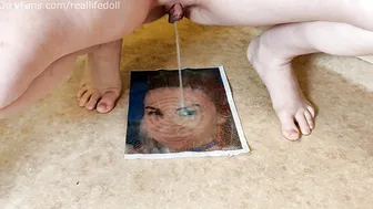 Jealous Lover Pissing on a Pictrure of your Ex
