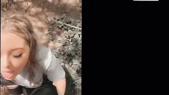 Goddess Blonde Geordie Blows Penis and Takes a Facial into Outside | GeordieDuo