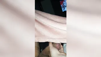 Step Milf Insane Fast Speed Hand Job made Step Son Cum during an Porn Film under Blanket