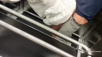 18 Year Old Boned Inside Outdoors Elevator With Anal Buttplug