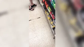 big black dick Bulge Stunning White Foot into Outdoors with Nice Booty