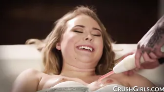 Alyssa Cole teased then pounded by a gigantic penis