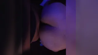 Getting Banged Doggy Style and Jizzes inside her Huge Butt
