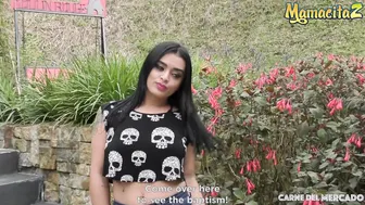 CARNEDELMERCADO - JULIA CRUZ HUGE BOOBS HISPANIC OUTSIDE TWAT POUNDING WITH 2 MEN