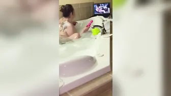 CAUGHT HER MASTURBATING INSIDE THE JACUZZI AND GAVE HER MY DICK INSTEAD
