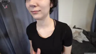 LinaLynn ripped open Yoga professor makes me drink His Cum
