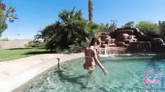 Underwater Vagina Eating inside the pool with Nina Rivera and Sully Savage