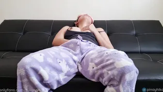 I Pulled my Pajamas down so I could Rub my Clitoris and Finger my Snatch