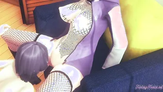 Boruto Naruto Animated 3D- Himawari  Hinata dyke sex